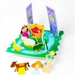 Meadow Kids. Игровой набор для ванной 3 D сцена Замок принцессы (14 дет.) (MK 153)