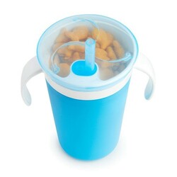 Munchkin.Чашка-контейнер Munchkin Snack and Sip Блакитна, 266 мл(735282114748)