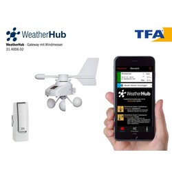 TFA WeatherHub.  Вимірник швидкості і напряму вітру для смартфонів    (31400602)