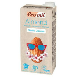 Ecomil. Рослинне молоко Ecomil з мигдаля з кальцієм 1 л(8428532230191)