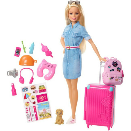Fisher Price.  Кукла Barbie серии "Путешествия" (FWV25)