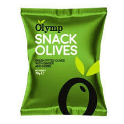 Olymp. Оливки имбирь-трави зеленые б-косточки 70 г (5201409809910)