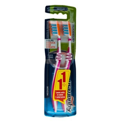 Aquafresh. Щетка зубная Extreme Clean medium 1+1 в подарок 2 шт (3830029293520)