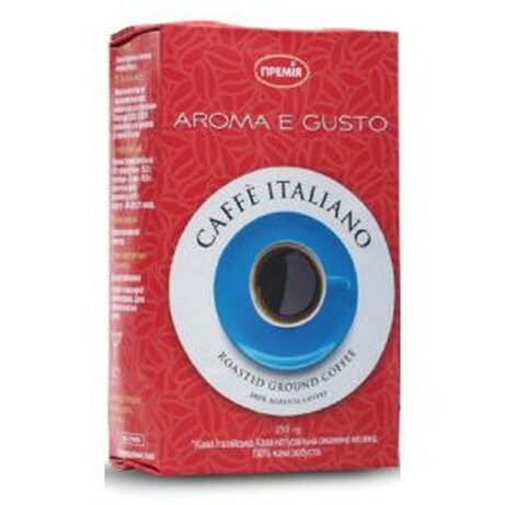 Премія . Кофе молотый Aroma e gusto натуральный в-у 250г (4824034038770)