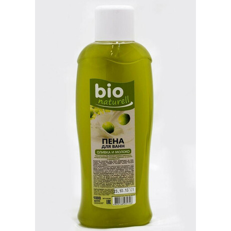 Bio naturell. Пена для ванны Оливка и молоко 1000 мл(4820168431746)