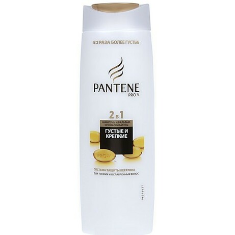 Pantene. Шампунь+ бальзам Pantene PRO-V 2 в 1"Густые и крепкие", 400 мл (841263)