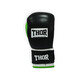 Thor. Рукавички боксерські TYPHOON 14oz PU чорно-зелено-білі(7201802712143)