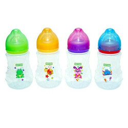 Baby Team. Пляшка з широким горлом і силіконовою соскою Baby Team 0мес+ 250 мл(1430)