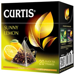 Curtis. Чай черный Curtis Sunny Lemon в пирамидках 20шт*1,7г (4820198800024)