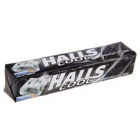 Halls. Леденцы Extra Strong25, 2 гр(  7622210722416)