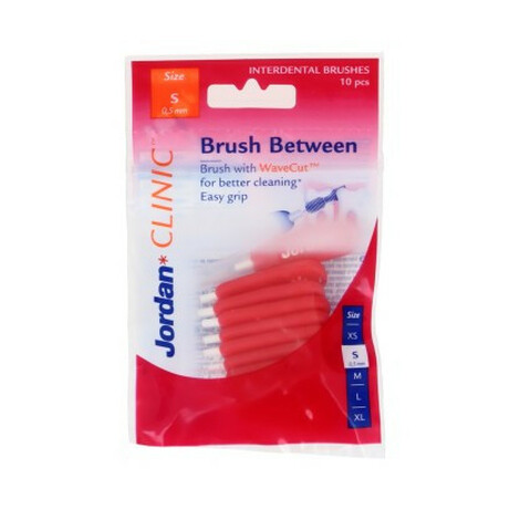 Jordan. Щітки Brush Between для міжзубних проміжків S 0.5/3 мм 10 шт(7046110066096)