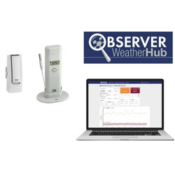 TFA WeatherHub. Стартовий комплект  "Observer", датчик температури з дротяним сенсором   (31401102)