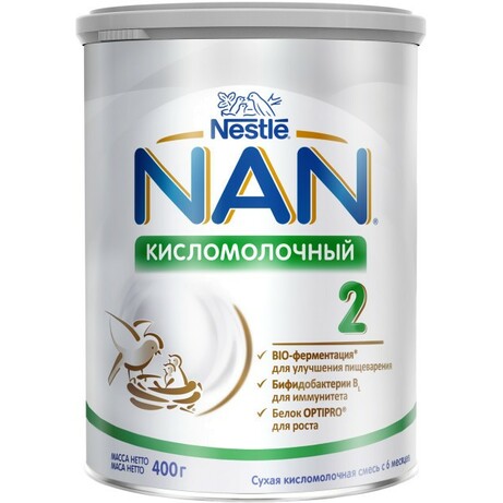 Nestle. NAN 2 Кисломолочний, 400 р.(583348)