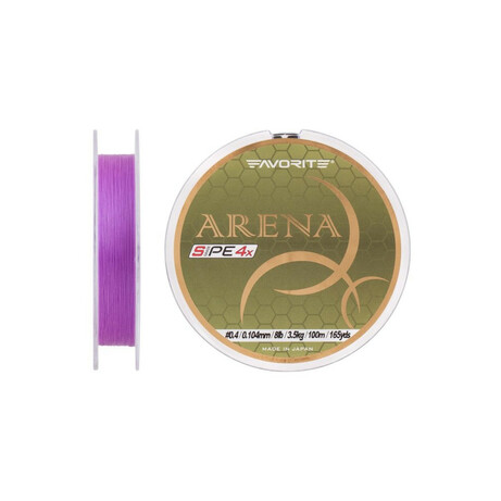 Favorite.  Шнур Favorite Arena PE 100m (purple) №0.4/0.104mm 8lb/3.5kg (1693.11.03)