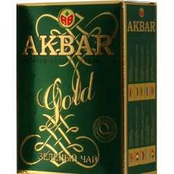 AKBAR. Чай Акбар Голд зеленый 100г (5014176001551)