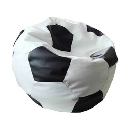 Tia - sport. Крісло мішок М'яч футбольний чорний з білим(sm - 0843)
