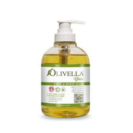 Olivella. Рідке мило для особи і тіла на основі маслинової олії, 300мл(764412260109)