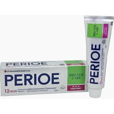Perioe. Зубна паста LG Perioe Breath Care Максимальна м'ятна свіжість 100 г(068801)