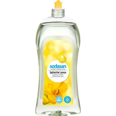 Sodasan. Органическое жидкое средство-концентрат  для мытья посуды Лимон 1 л (4019886000208)