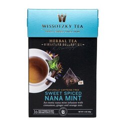 WISSOTZKY TEA. Чай травяной Wissotzky Tea мята сладко-пряный 16*2,5г-уп (859013004068)