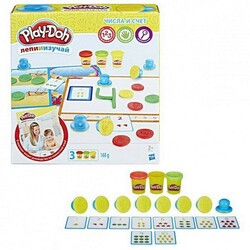 Play - Doh. Ігровий набір c пластиліном "Цифри і числа", 168г(B3406)