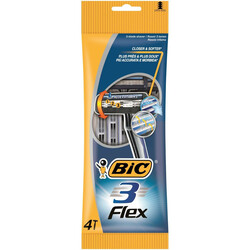 BiC. Станок для бритья BIC 3 Flex 3 лезвия 4 шт (3086123242524)