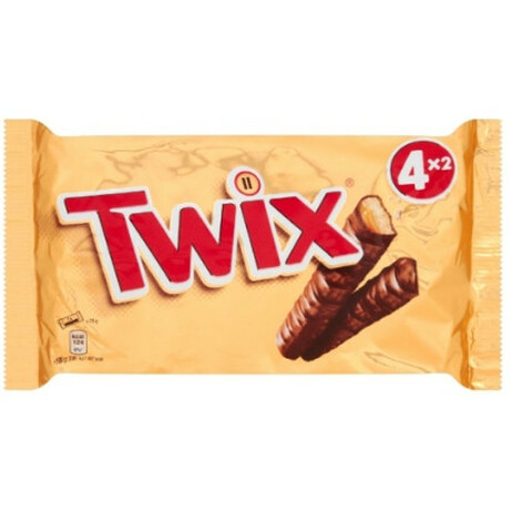 Twix. Конфеты печенье-карамель в молочном шоколаде 4*50г-уп(5000159461337)
