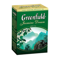 Greenfield. Чай Greenfield Jasmine Dream зеленый с жасмином листовой 100г (4820022861085)