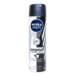 Nivea. Дезодорант-спрей Men Невидимая защита для черного и белого 150 мл  ( 4005900035622)