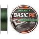 Select. Шнур Basic PE 100m(темн-зел.) 0.14mm 15LB-6.8kg(1870.27.62)