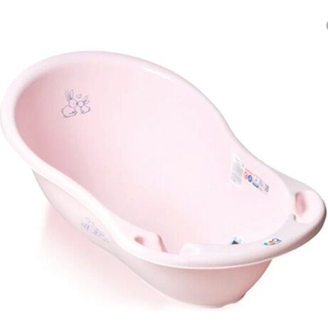 TEGA. Ванночка  Зайчики, со сливом и термометром, 86 см, розовый (5902963008060)