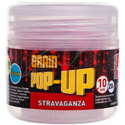 Brain. Бойлы Pop - Up F1 Stravaganza(полуниця з ікрою) 12mm 15g(1858.04.60)