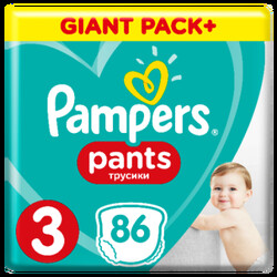 Pampers. Трусики-подгузники Pampers Pants Box Размер 3 (Midi) 6-11 кг, 86 шт (994295)