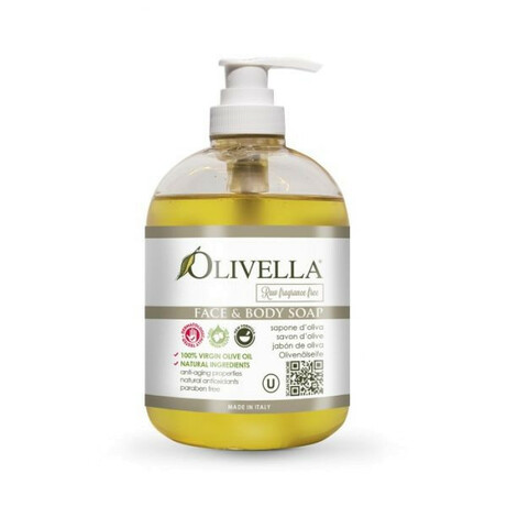 Olivella. Жидкое мыло для лица и тела для чувствительной кожи, 500мл (764412204080)