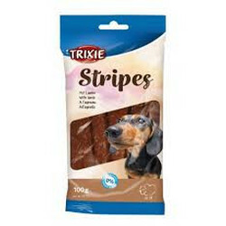 Trixie. Ласощі для собак Stripes з ягням 100г(4011905317724)