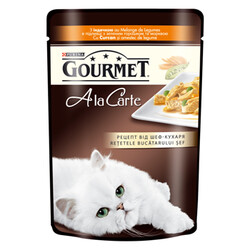 Gourmet. Влажный корм для кошек Gourmet A la Carte Turkey & Vegetables 85 г(7613035505292)