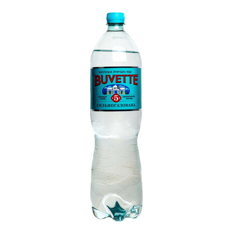 Buvette №5. Вода мінеральна лікувально-столова сильногазированная 1,5л(4820115400443)