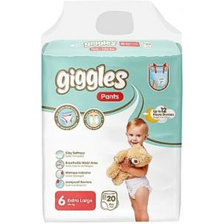 Giggles Підгузники-трусики дитячі Pants 6(15+ кг) 20шт(8680131205165)
