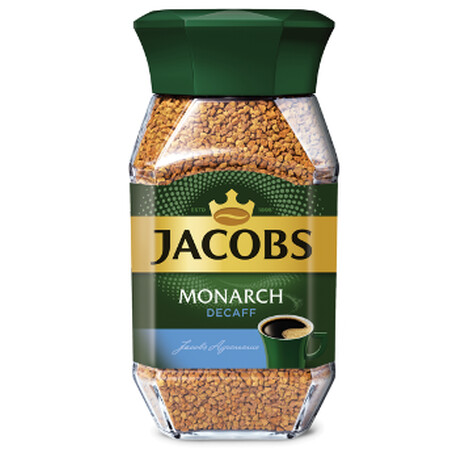 Jacobs. Monarch, 95 г,  розчинний, без кофеїну, стекло(4820206290830)