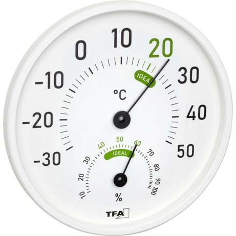 TFA . Термогигрометр комнатный-уличный, цветная шкала, 131 мм (45204502)