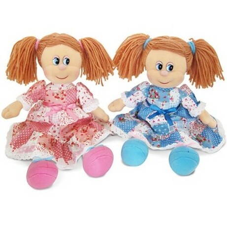 Lava. Мягкая игрушка Кукла Варенька в ситцевом платье (22 см, музыкальная) (LF961B)