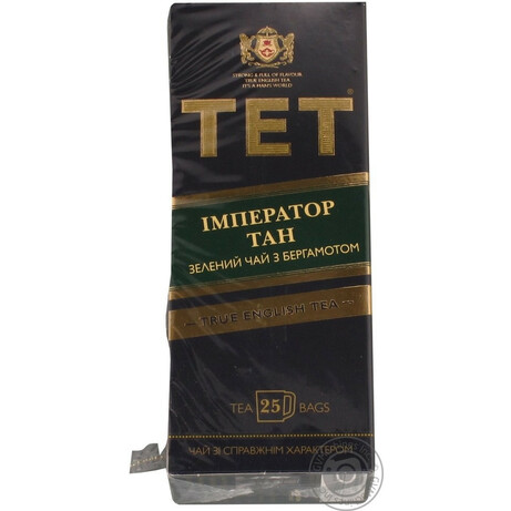 ТЕТ. Чай зелений ТЕТ Імператор Тан з ароматом бергамота 25*2г-уп(5060207694117)