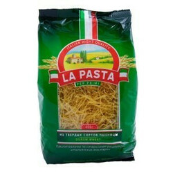 La Pasta. Изделия макаронные  La Pasta вермишель 400 г ( 4820101713045)