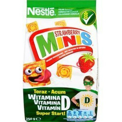 Nestle. Завтрак Стробери-Минис с витам-минер сухой 250г(5900020012074)