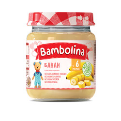 Bambolina. Пюре банан, 100 г, 6 мес+ (001885)