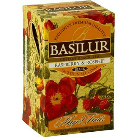 Basilur. Чай черный Basilur Magic Fruits малина-шиповник 20*2г-уп (4792252001084)