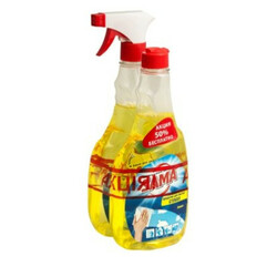 Sama. Средство для мытья стекол (триггер+сменный блок) Лимон  2*500мл  ( 4820020263157)