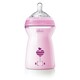 Chicco. Пляшка Natural Feeling 150 мл  0 міс.+,  соска силікон(нормальний потік), рожевий (8058