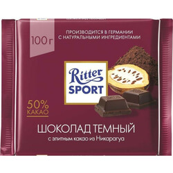 Ritter Sport. Шоколад темный 100г (4000417020604)