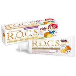 ROCS. Зубна паста для дітей Лимон, Апельсин і Ваніль, 4-7 років, 45 гр(470524)